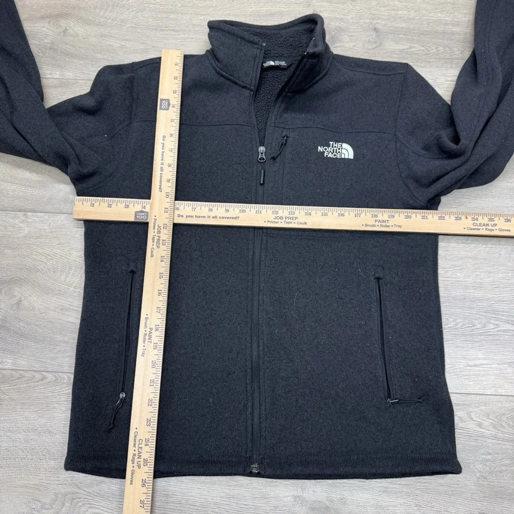 The North Face Gray Black Sweater Style Jacket Men's Sz M Casual Preppy